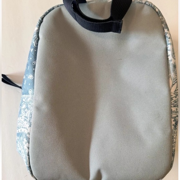 Jansport Blue White Floral Paisley Purse Backpack Style Nice Clean EUC - Picture 5 of 5